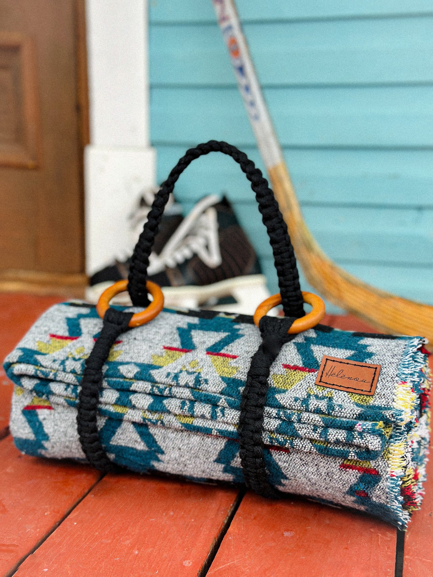 Ganse en macramé ajustable, Noir