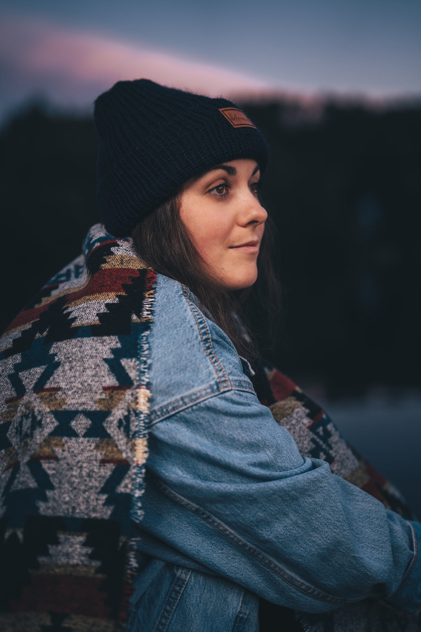 Tuque tricot doublée avec ourlet - Marine