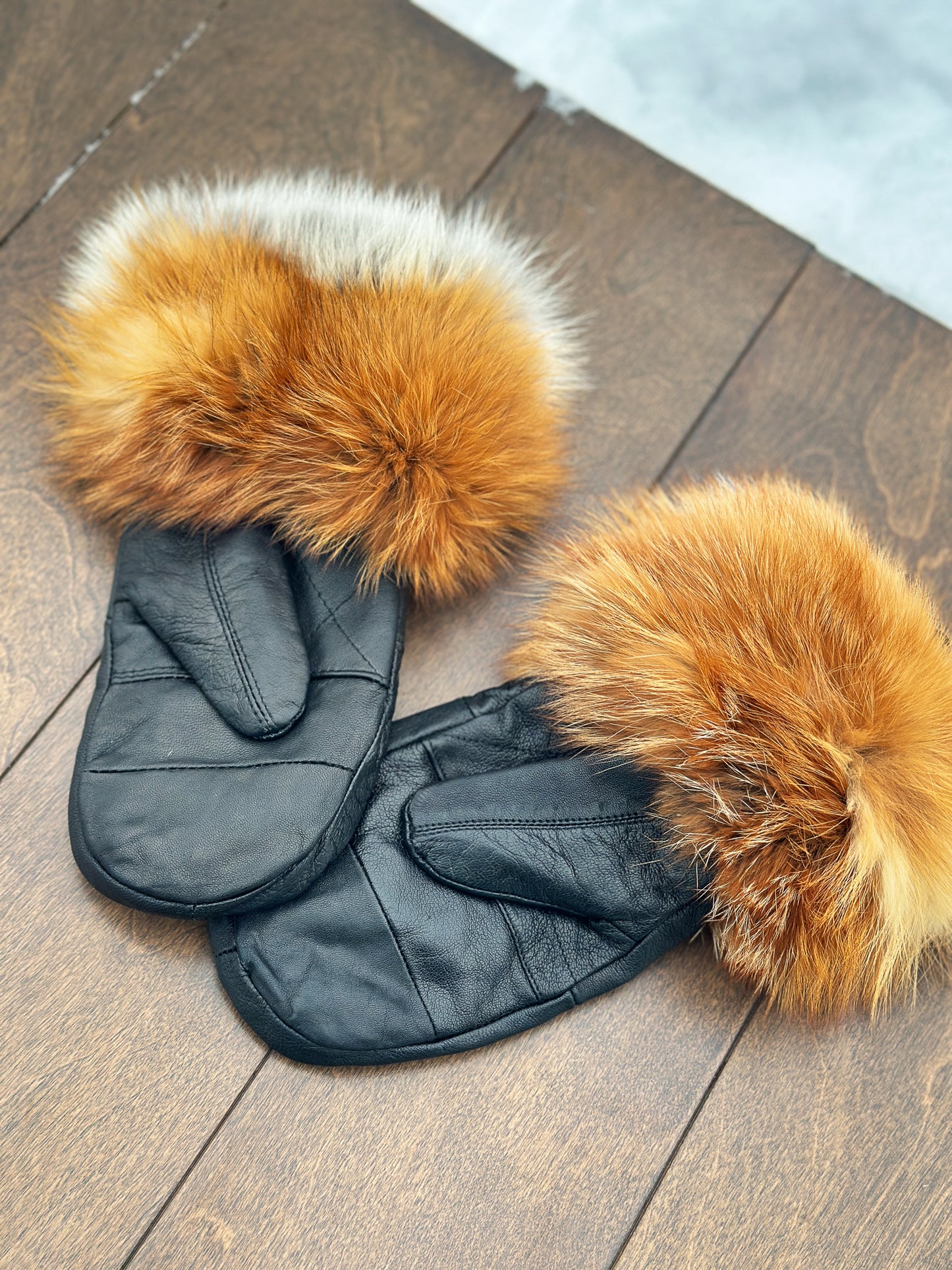 Recycled Fur Earmuffs, Ginger Wild Cat