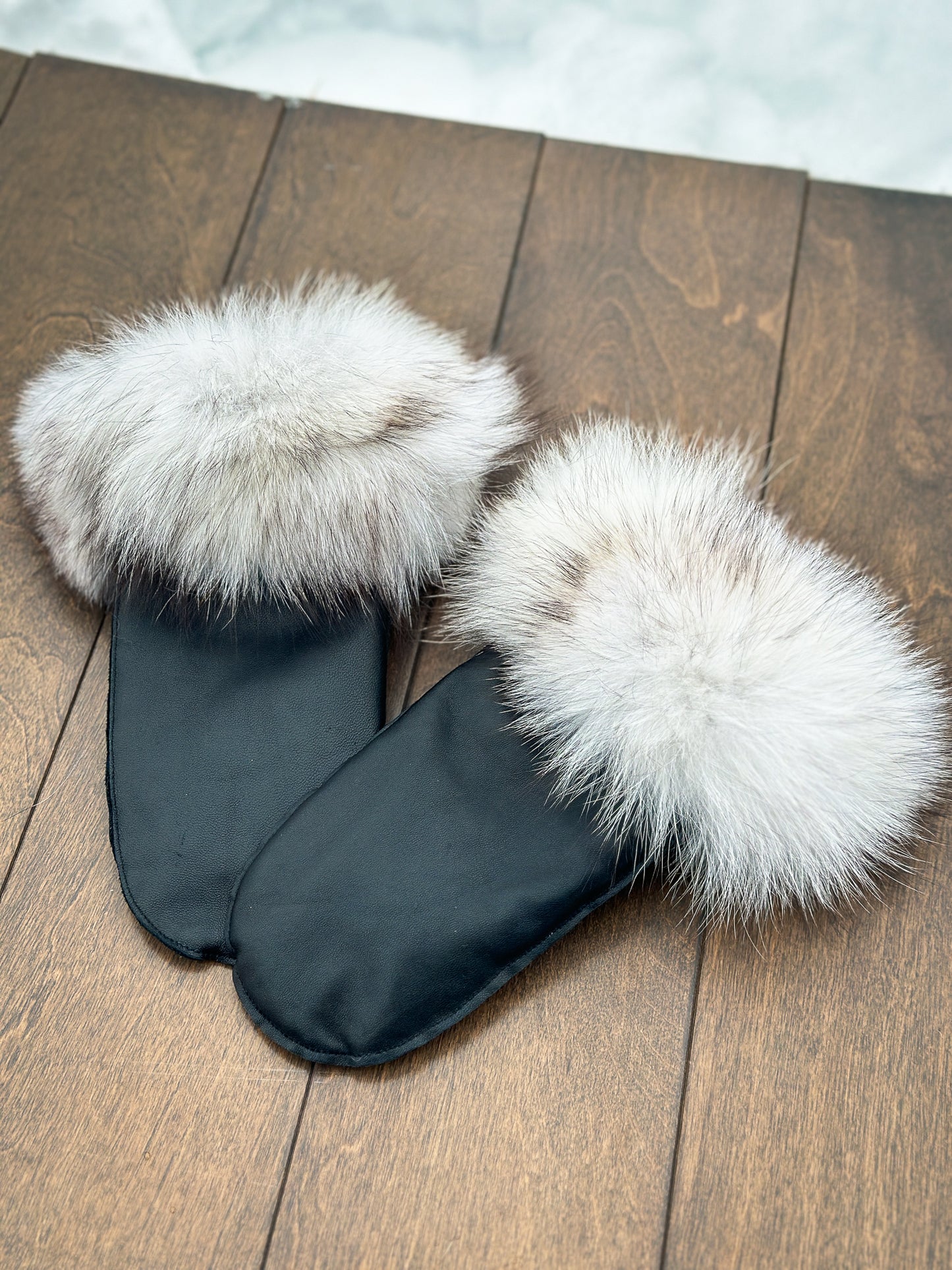 Recycled Fur Earmuffs, Brown Wild Cat