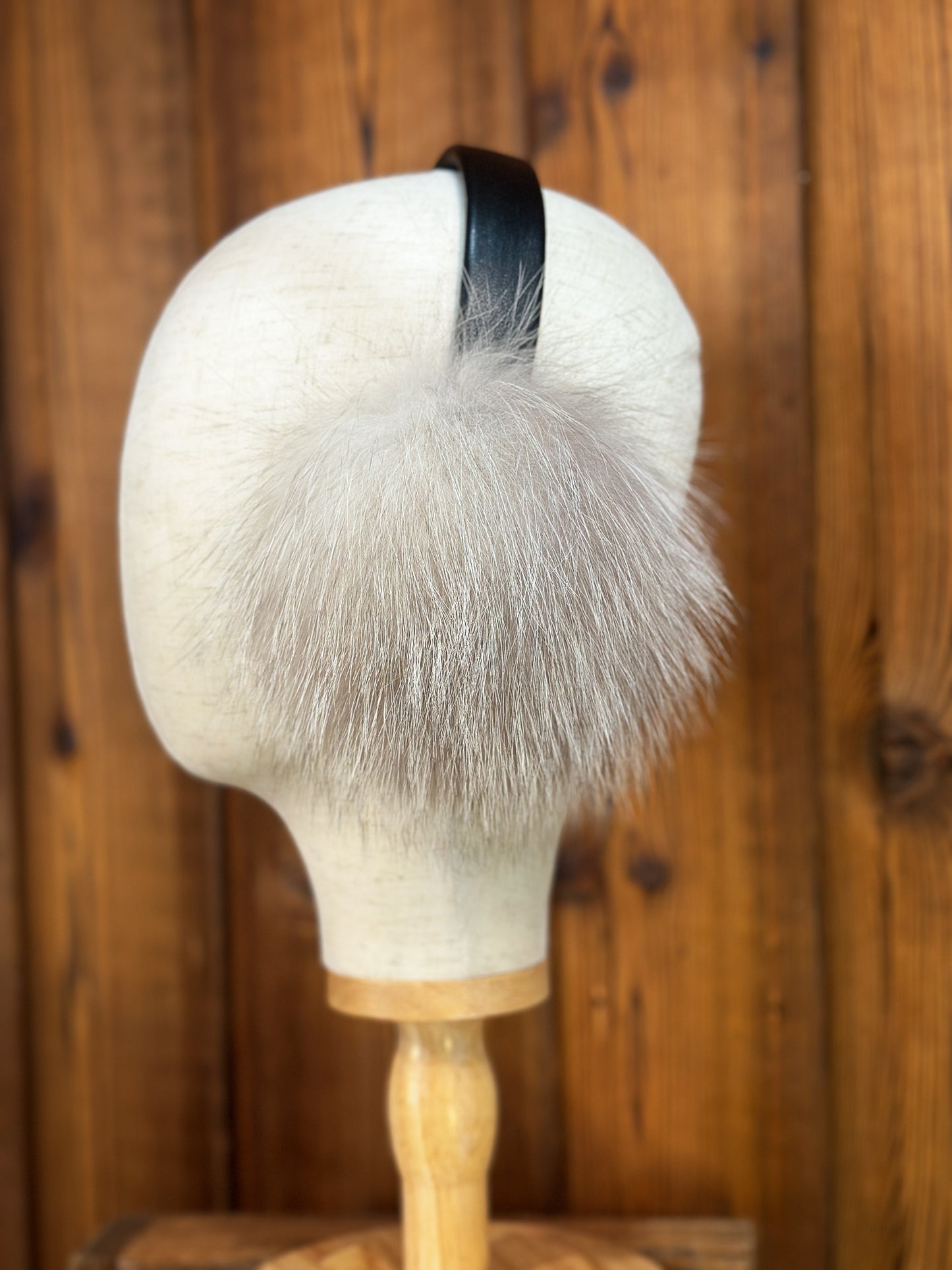 Cache-oreilles en fourrure recyclée, Renard