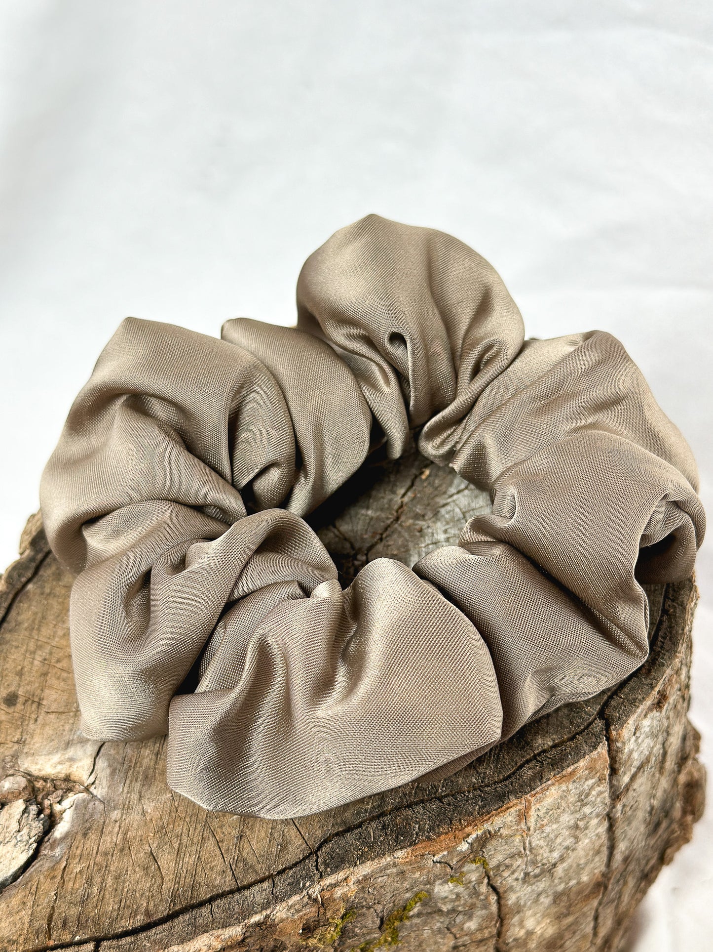 Chouchou satiné / Beige