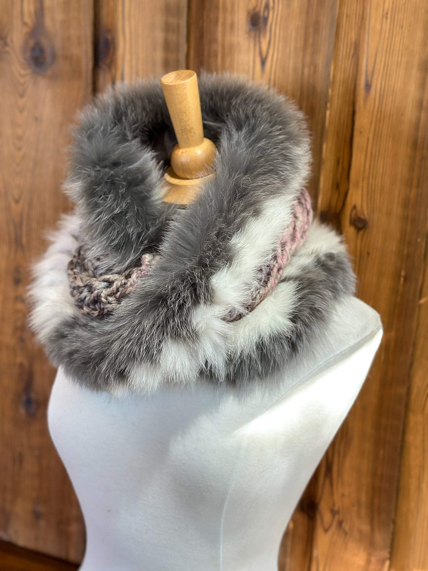 Recycled Fur Earmuffs, Ginger Wild Cat