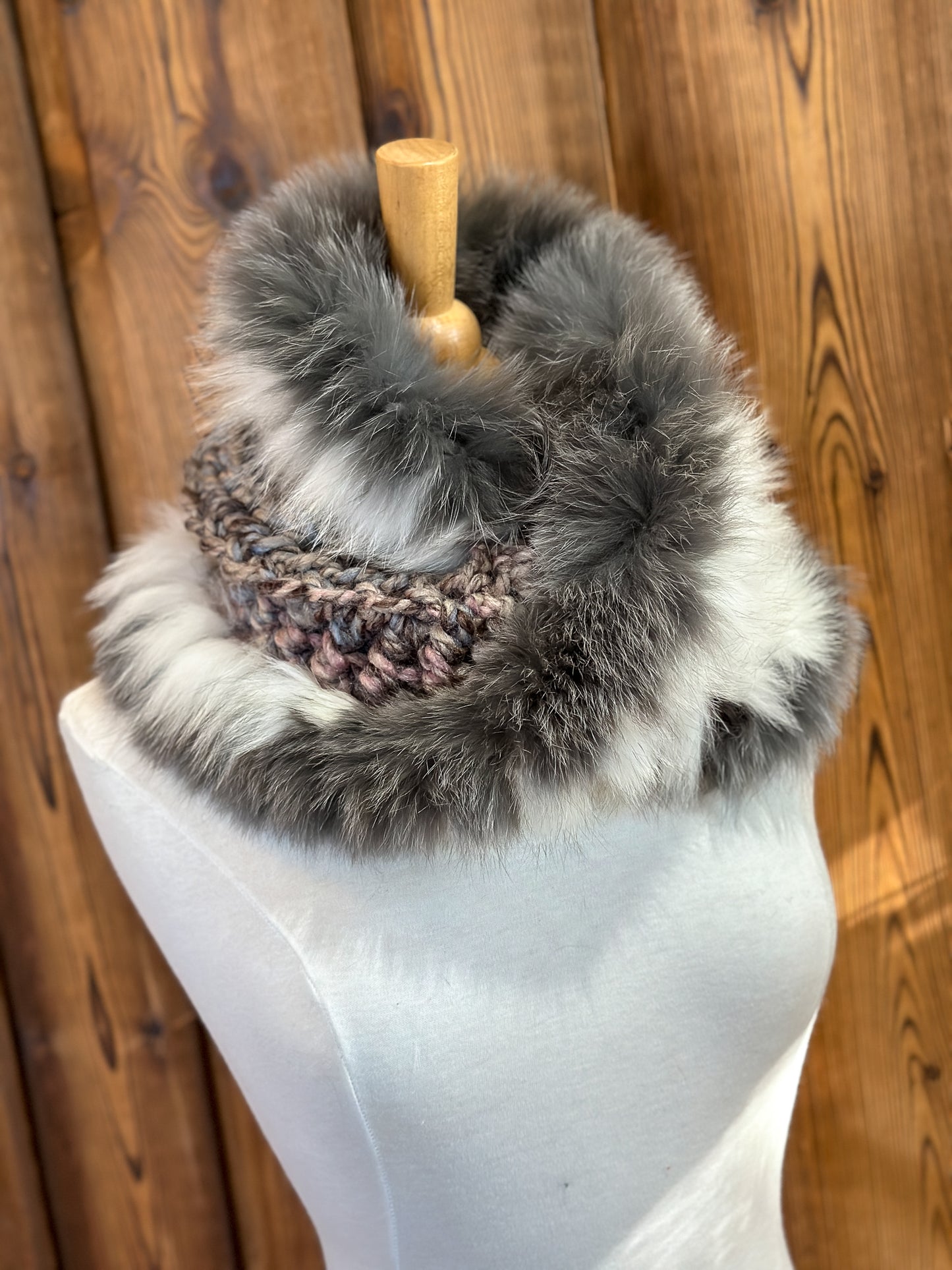 Recycled Fur Earmuffs, Ginger Wild Cat