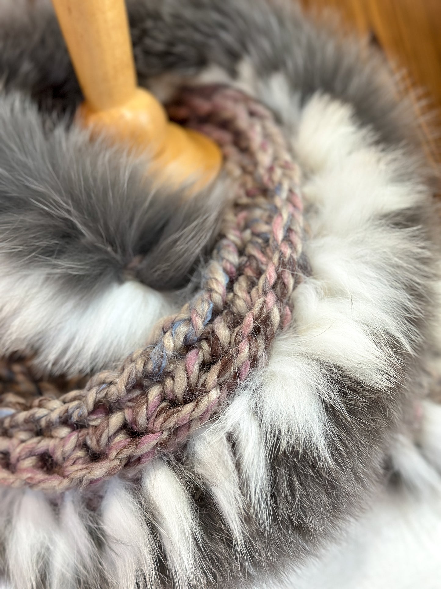 Recycled Fur Earmuffs, Ginger Wild Cat