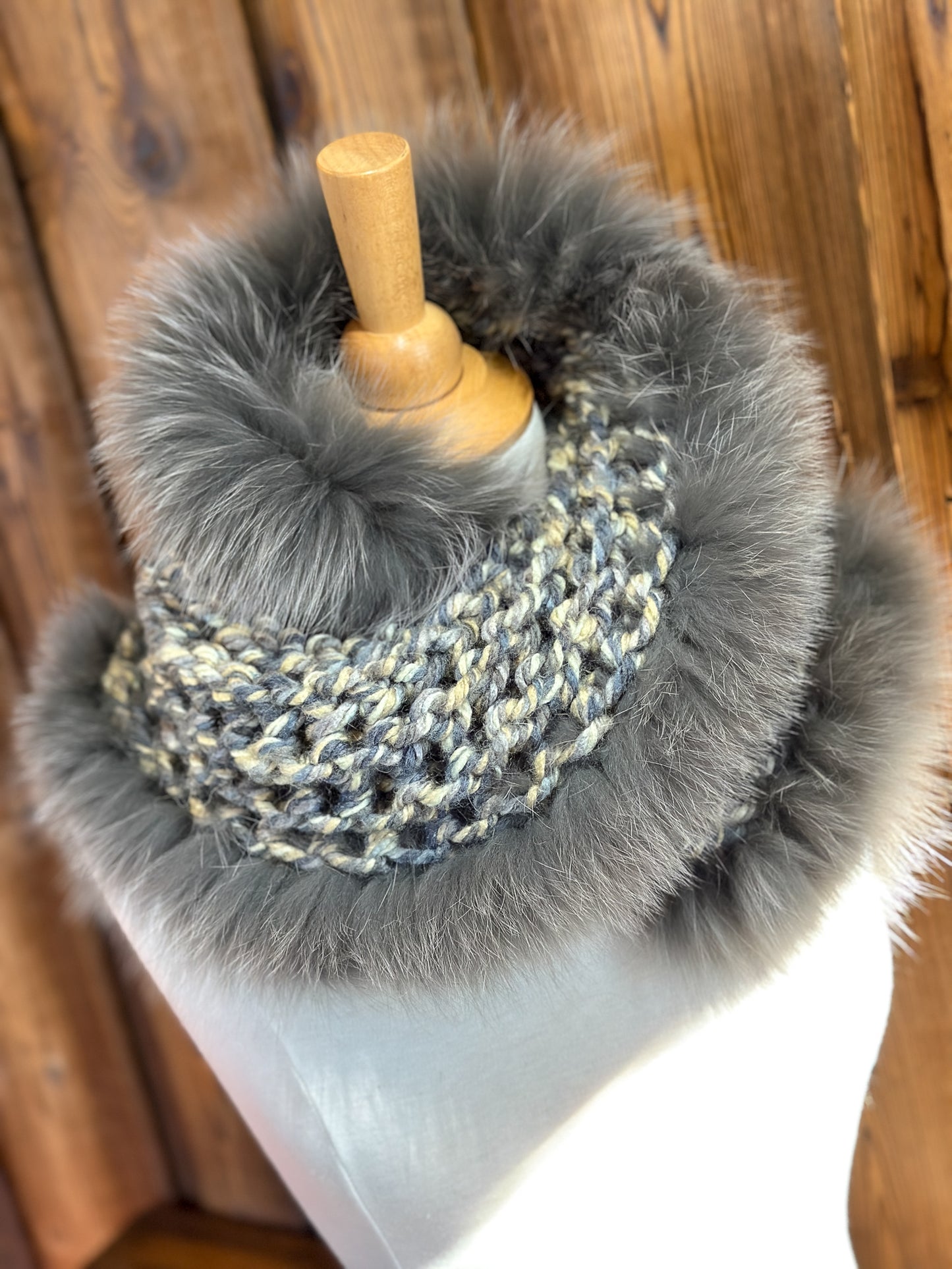 Recycled Fur Earmuffs, Ginger Wild Cat