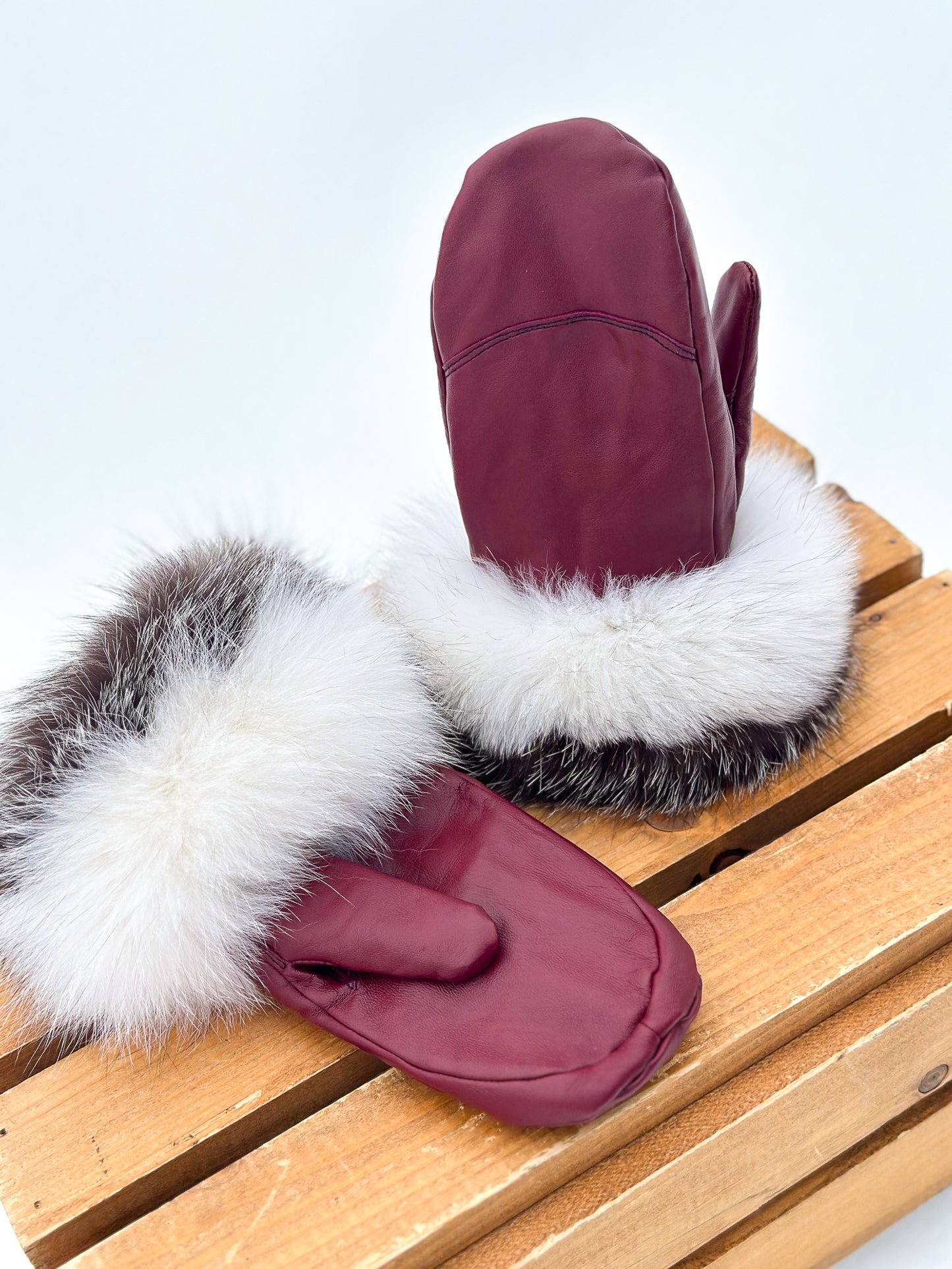 Recycled Fur Earmuffs, Brown Wild Cat