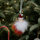 Santa Claus christmas ornament, Feliz nadidad, pompon