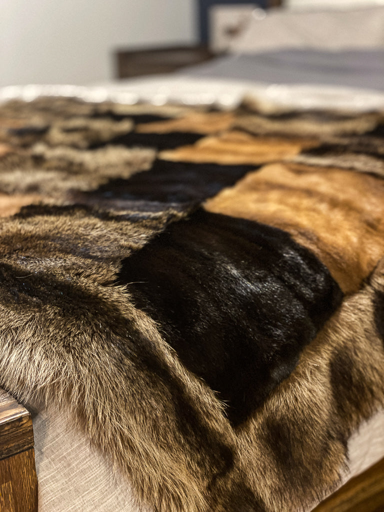 Presale-Recycled Fur Blanket