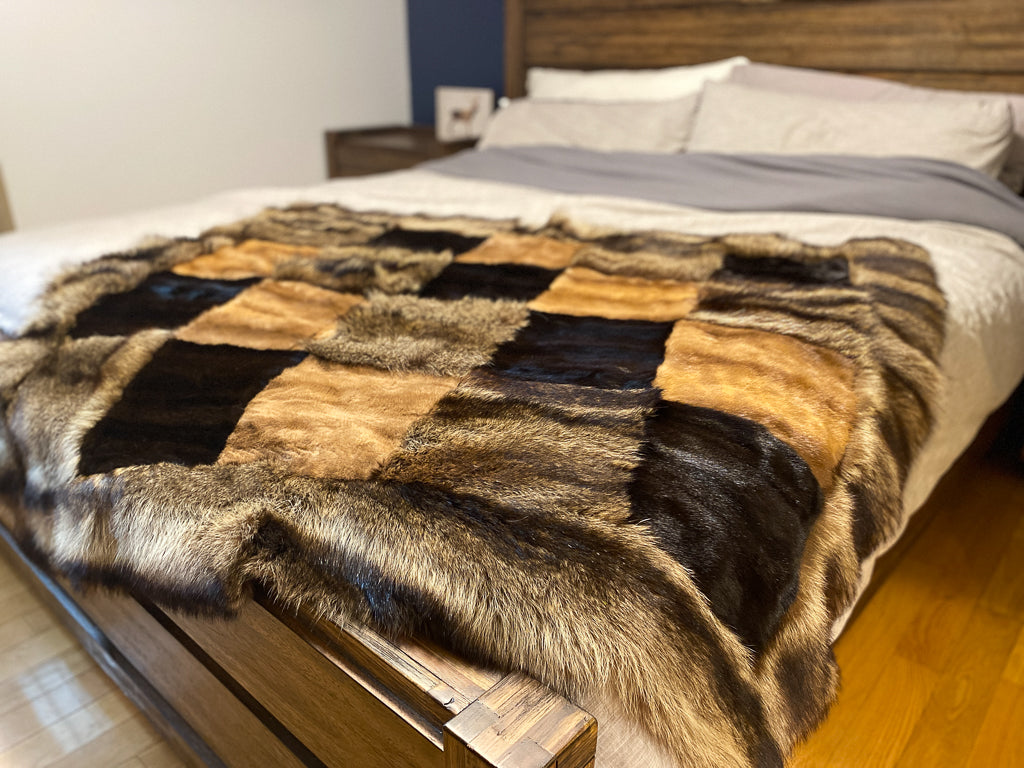 Presale-Recycled Fur Blanket