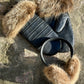 Recycled Fur Earmuffs, Ginger Wild Cat