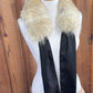 Foulard tout en fourrure avec boucle