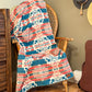 Couverture - Jeté en laine à motif boho aztèque- Petit Format