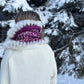 Scarf with recycled fur