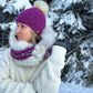 Scarf with recycled fur