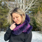 Foulard avec fourrure recyclée