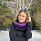 Foulard avec fourrure recyclée