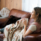 Couverture - Jeté en laine à motif boho aztèque