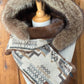 Foulard à capuchon amovible et réversible Beige et mauve