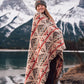 Couverture - Jeté en laine à motif boho aztèque