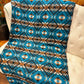 Couverture - Jeté en laine à motif boho aztèque