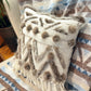 Cushion with recycled fur