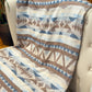 Couverture - Jeté en laine à motif boho aztèque