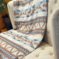 Couverture - Jeté en laine à motif boho aztèque
