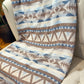 Couverture - Jeté en laine à motif boho aztèque