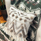 Cushion with recycled fur