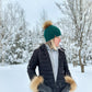 Ensemble Mitaines et Tuque avec pompon