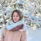 Scarf with recycled fur