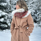 Scarf with recycled fur