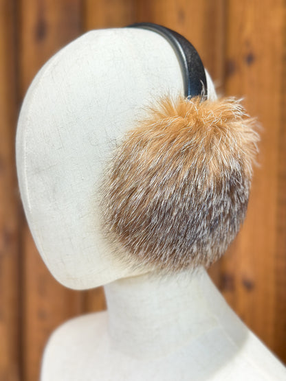 Cache-oreilles en fourrure recyclée, Renard