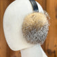 Cache-oreilles en fourrure recyclée, Renard américain