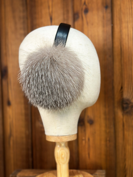 Cache-oreilles en fourrure recyclée, Renard