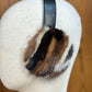 Cache-oreilles en fourrure recyclée, vison multi