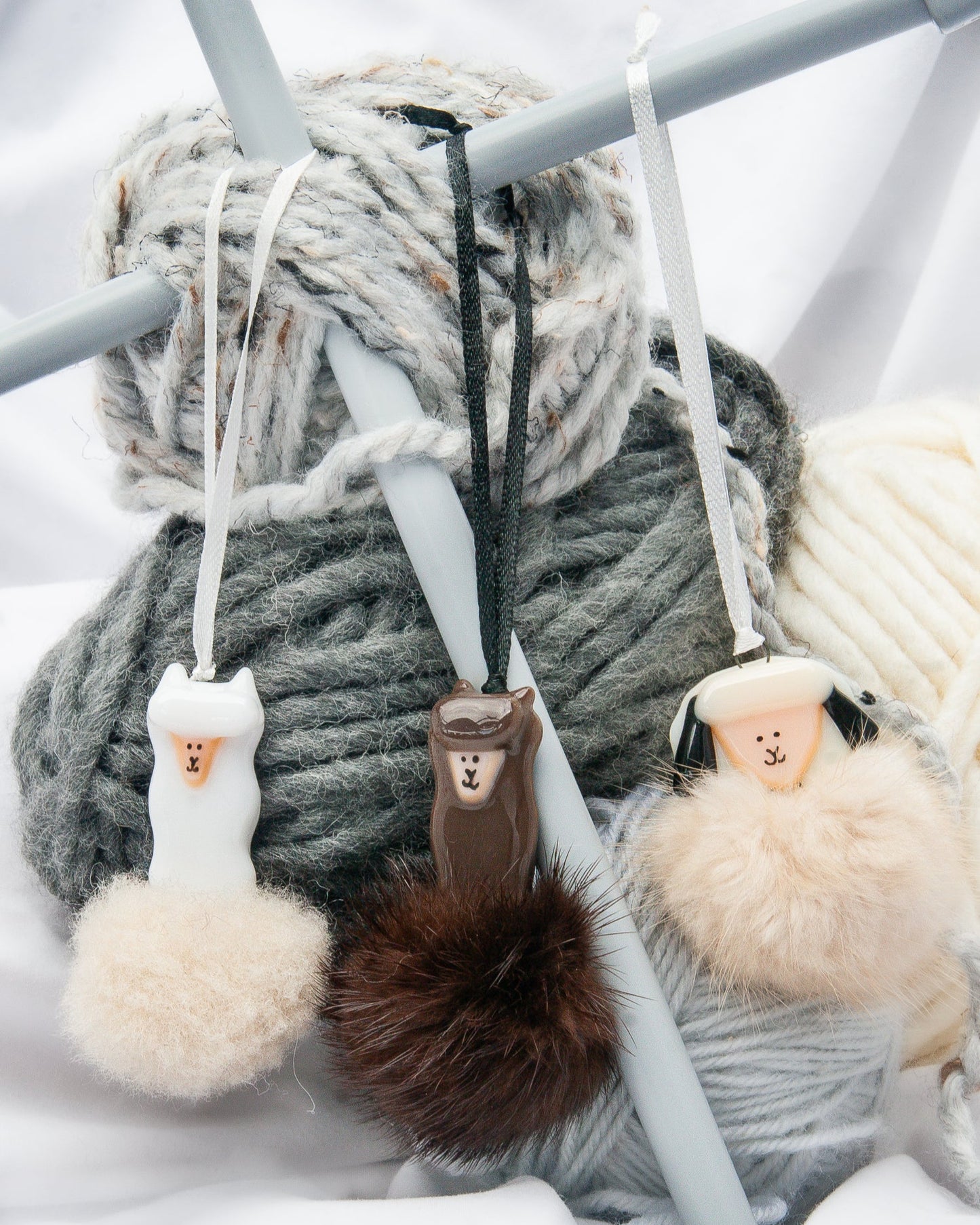 Trio Ornements Animaux