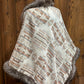 Shawl with fur