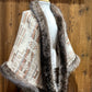 Shawl with fur