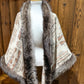 Shawl with fur