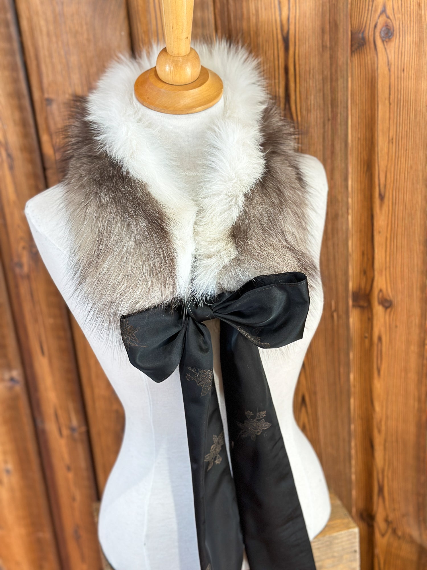Foulard en fourrure recyclée