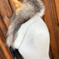Foulard tout en fourrure 2 couleurs avec boucle