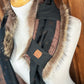 Foulard tout en fourrure avec boucle