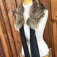 Foulard tout en fourrure avec boucle