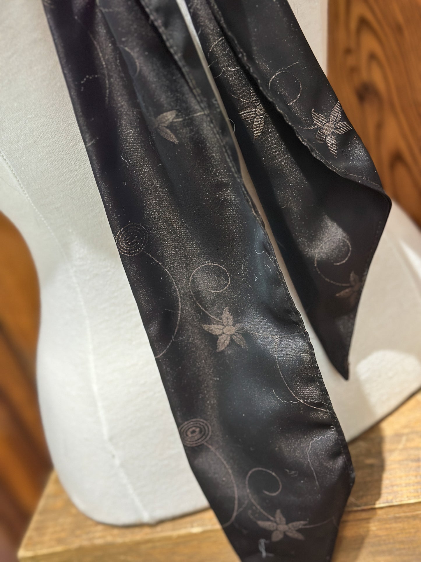 Foulard tout en fourrure avec boucle