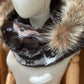 Foulard à capuchon amovible et réversible Gris et noir