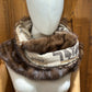 Foulard à capuchon amovible et réversible Beige et mauve