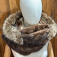 Foulard à capuchon amovible et réversible Beige et mauve