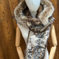 Foulard à capuchon amovible et réversible Beige et mauve